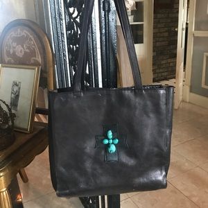 Two bar west tote bag